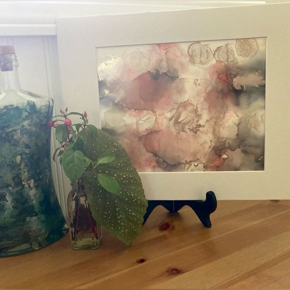 New Original Signed Artwork Alcohol Ink on Paper - Picture 4 of 6